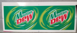 Mountain Dew Circle Swirl Advertising Art Work Green Yellow Red Two Part... - £14.87 GBP