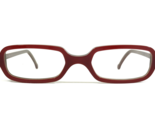 Vintage La Eyeworks Brille Rahmen RANDOM 266 Brown Rot Rechteckig 45-20-135 - $60.23