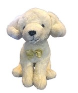 FAO SCHWARZ Labrador Golden Retriever Puppy Dog Gold bow tie Realistic P... - $18.24 CAD