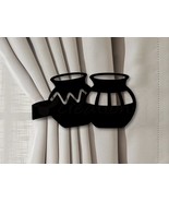 Western Theme Running Paint Horse Drapery Holdback in Black Rust or Unpa... - $39.00