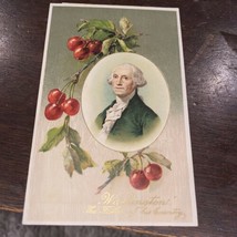 1908 George Washington The Father of His Country Cherries Patriotic Post... - £3.11 GBP