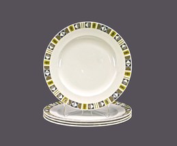Four Washington Pottery English Ironstone Pottery Oakwood luncheon plates. - £83.85 GBP