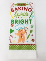 Mainstream Holiday Kitchen Dish Towel - New - Baking Spirits Bright - $7.99