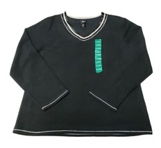 ARIA COLLECTION Women&#39;s Cozy Soft Fleece Pullover Sweater, Black, XL - $19.80