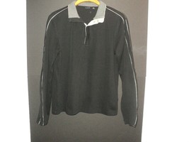 Hugo Boss Men&#39;s Polo Shirt Men&#39;s Size M Black &amp; Gray Long Sleeves Regula... - £23.82 GBP