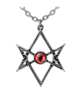 Alchemy Gothic Unicursal Hex Pendant Hexagram Crescent Moons Pagan Wiccan P947 - $39.97 CAD