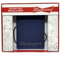 Budweiser Card and ID Holder Sleeve with Attached Bottle Cap Opener Blue - £16.05 GBP