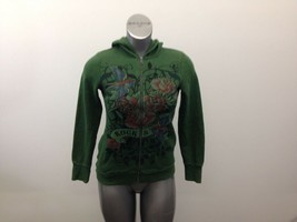 725 Originals Girls Hoodie Size Small Green Full Zip Long Sleeve Hooded ... - £8.47 GBP