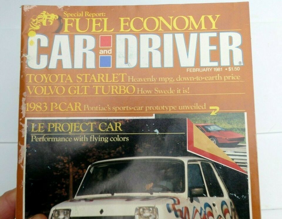Car &amp; Driver Fuel Economy magazine Feb 1981 Porsche 924 Ford Escort Bonn... - $15.22