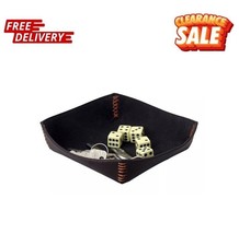 Valet Tray Desktop Organizer Handmade Leather Catch All Tray Nightstand ... - $14.24