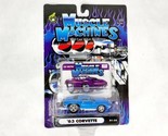 New on Card! MUSCLE MACHINES Blue 1963 Chevy Corvette - $11.99