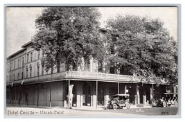 Hotel Cecille Street View Ukiah California CA 1920 DB Postcard R21 - £6.62 GBP