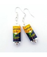 Unique THATCHERS GOLD EARRINGS handcrafted THATCHER&#39;S drink CIDER apple ... - $8.85