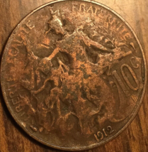 1912 France 10 Centimes Coin - £2.07 GBP