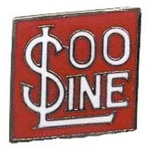 Soo Line Railroad Pin 1&quot; - £7.27 GBP