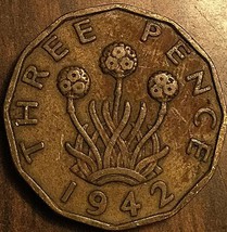 1942 Uk Great Britain Threepence - £1.35 GBP