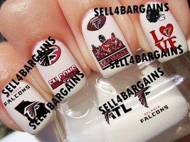2025 Atlanta Falcons Promo 10 Different Designs》Salon Quality Nail Decals - $177.78 MXN