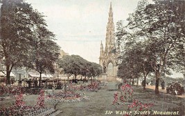 Edinburgh Scotland Uk~Sir Walter Scott's MONUMENT~1910 Ingle Series Postcard - $8.24