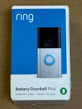 Ring Battery Doorbell Plus HD Video WiFi Security Camera Satin Nickel, m... - $86.99