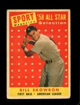 1958 Topps #477 Bill Skowron Good+ Yankees As *NY2704 - £3.11 GBP