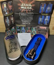 Star Wars Die-Cast Watch TPM R2-D2  w/ Collectible Case Open Box - $15.48