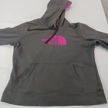 The North Face Women's Gray/Pink Cotton Drawstring Hoodie Pullover Sweatshirt XL image 7