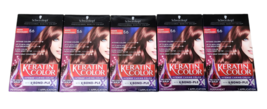 5x Schwarzkopf Keratin Color 5.6 Warm Mahogany Permanent Hair Color Dye - £66.98 GBP