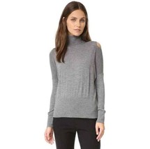 Vince Sweater Womens Small Merino Wool Knit Cold Shoulder Basics Turtlen... - $28.83