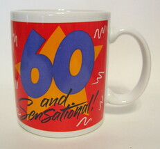 Mug 60 and Sensational Novelty Gift Mug Darice Drinkware 10 oz. Model 26... - $17.10