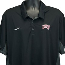 UNLV Runnin&#39; Rebels Nike Polo T Shirt 2XL NCAA Las Vegas Dri Fit Tee Mens Black - £23.75 GBP