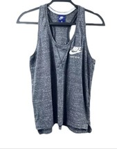 NIKE Women Active Tank Top Large Racerback Sleeveless Gray Athletic Shir... - $16.02