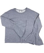 BP Crew-Neck Sweatshirt Bell Sleeve Pullover Gray Sz. M - $332.16 MXN