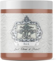 ALL-IN-ONE Paint, Brick (Burnt Cinnamon), 8 Fl Oz Sample. Durable cabinet and - £20.56 GBP