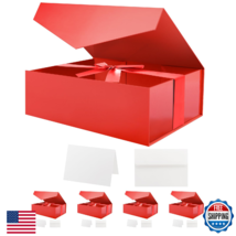 HAPPY POTATO 5 Large Valentine Gift Boxes with Lids &amp; Ribbon 11.5x8.1x3.8" - $57.60