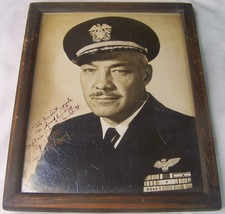 1951-52 PHOTO CAPTAIN JOHN LAMBRECHT USS ORISKANY AIRCRAFT CARRIER US NAVY - $148.49