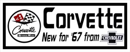 Corvette Sting Rey Metal Sign 30&quot; by 10&quot; - £62.54 GBP