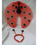Red Black 2 pc Ladybug Wings Antenna Band Costume Set Beetle Love Bug Gl... - $312.62 MXN