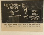 Billy Graham Tv Special Print Ad Vintage TPA2 - $5.93