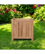 22&quot; Natural Solid Wood Indoor Outdoor Square Planter Box - $771.25 CAD