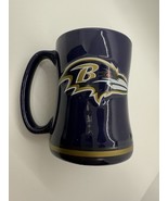 Baltimore Ravens Boelter Brands NFL 14oz Ceramic Relief Sculpted Coffee ... - €12,44 EUR