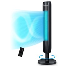 Tower Fan For Bedroom, 42 Inch Oscillating Cooling Fans With Remote, Qui... - £81.52 GBP