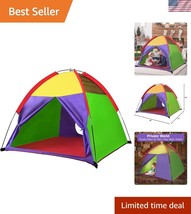 Portable Multi-Color Kid&#39;s Play Tent - Indoor/Outdoor Fun for Creative Play - $48.00