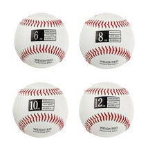 Weighted Baseballs For Throwing - Help Increase Pitch Velocity - Set Of 4 Practi - £47.91 GBP