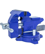 Vises LV-4 Homeowner&#39;s Vise, 4.5&quot; Jaw Width, Swivel Base, Blue - €46,86 EUR