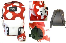 Super Mario Red Mushroom Backpack school with bonus coin pouch - $25.95
