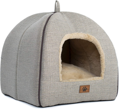 Cat Bed for Indoor Cats Cat House Tent with Removable Washable Cushioned Pillow - £27.71 GBP