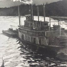 Klondike Steamer Ship Whitehorse Thirty Mile River RPPC Vintage Postcard - £6.91 GBP