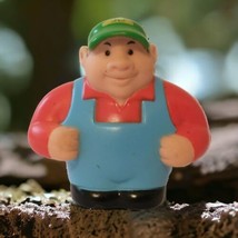 Ertl John Deere Farmer JD Figure Plastic Cake Topper Tomy Replacement Toy Small - £3.91 GBP