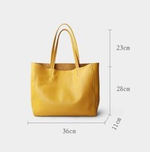 Fashion Women Handbag Leather Shoulder Bag Cowhide Real Leather Bags Ladies Tote - £91.86 GBP