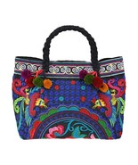 Magical &amp; Beautifully Embroidered Blue &amp; Red Phoenix Handbag - £11.82 GBP